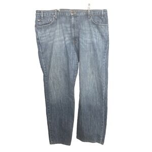 Eddie Bauer Mens 42x32 Distressed Straight Jeans Casual Outdoors Staple Basic